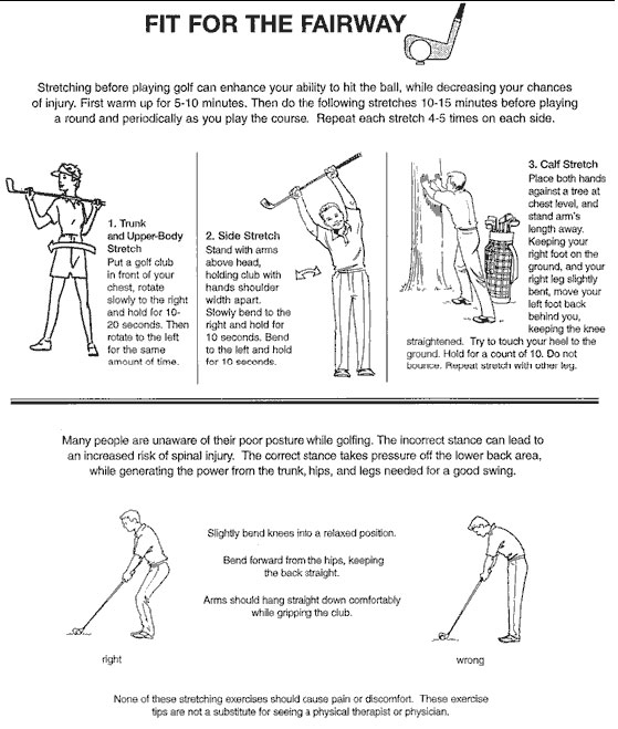 Simple Golf Stretches and Postural Tips « Oakmont Orthopaedic & Sports